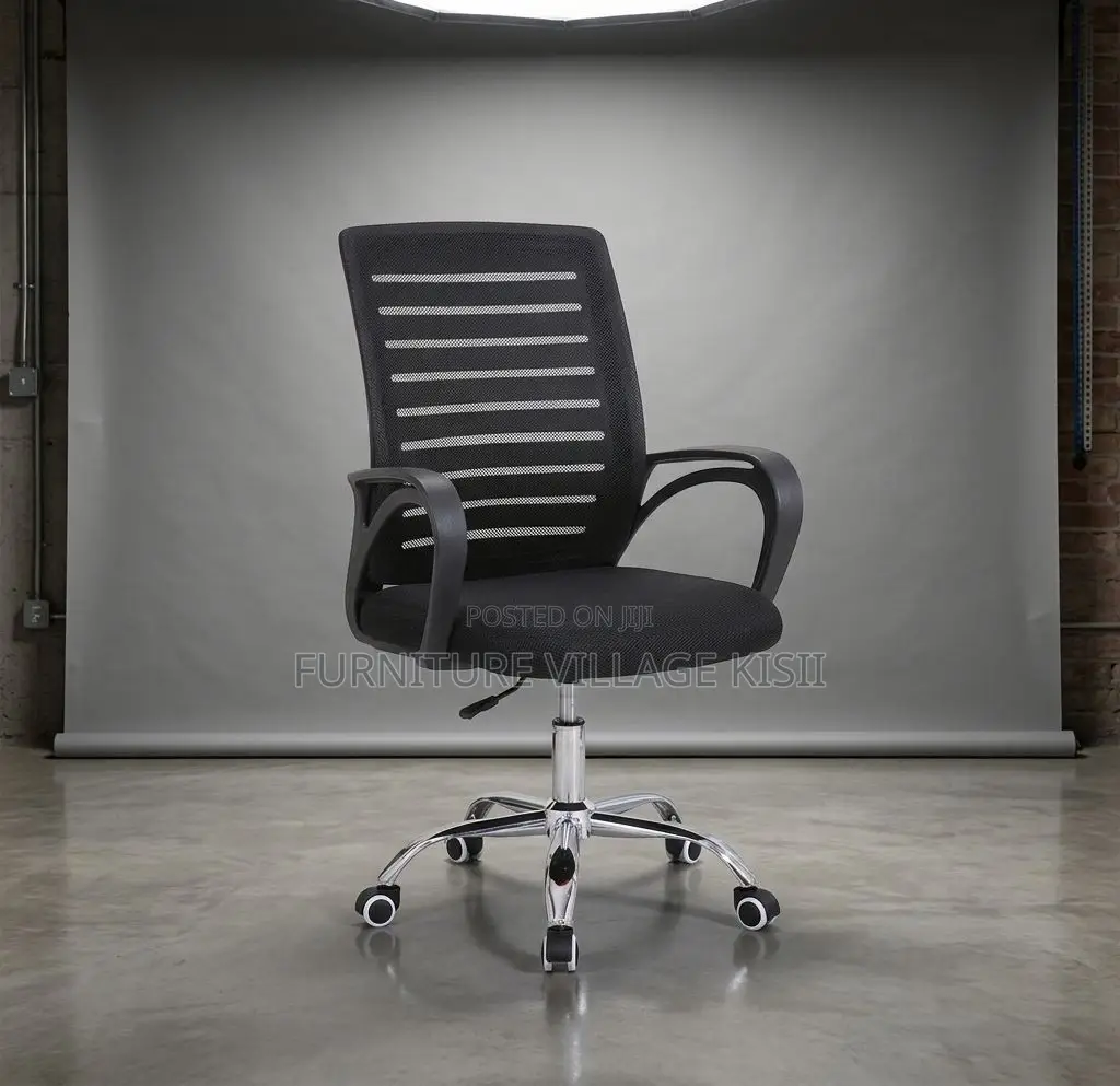 Office Chair; Ergonomic Black Mesh Task Chair