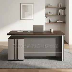 Office Desk; 1200MM Executive Office Desk With Fixed Drawers