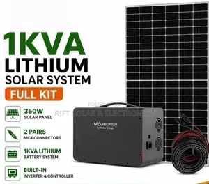 350 Watts Solar - 1kwh - 500 Watts Lithium Portable Power Plus Cable