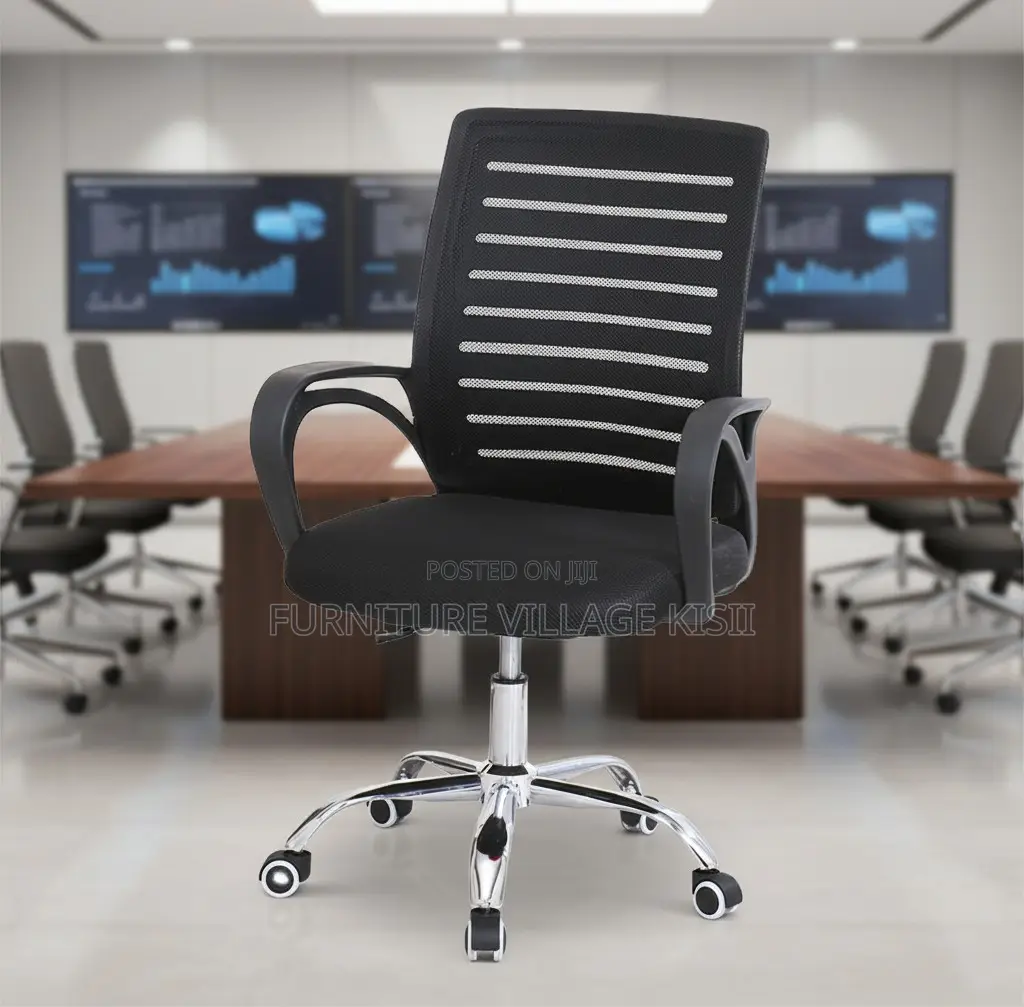 Office Chair; Ergonomic Black Mesh Task Chair
