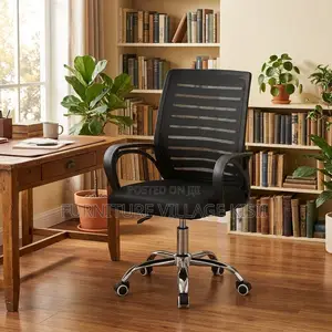 Office Chair; Ergonomic Black Mesh Task Chair