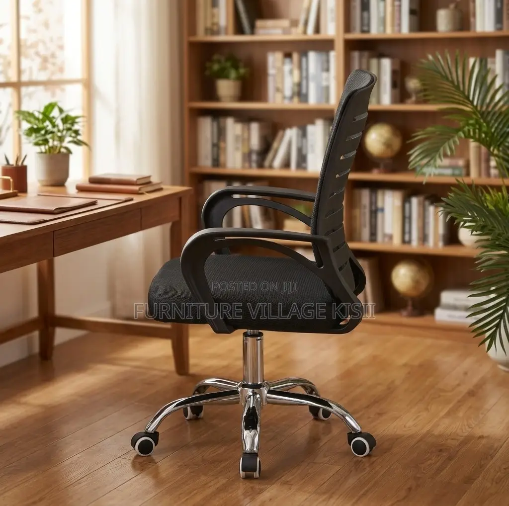 Office Chair; Ergonomic Black Mesh Task Chair