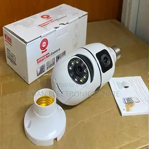 V380 Pro Dual Camera Lens 360 PTZ Smart Bulb CCTV WiFi Camera