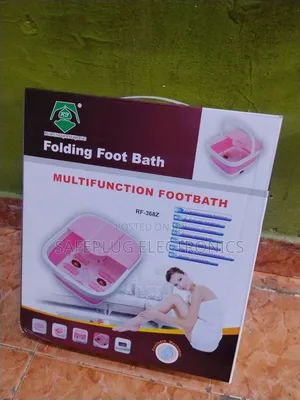 Multifunction Folding Foot Bath Massager – Heat & Bubble Spa