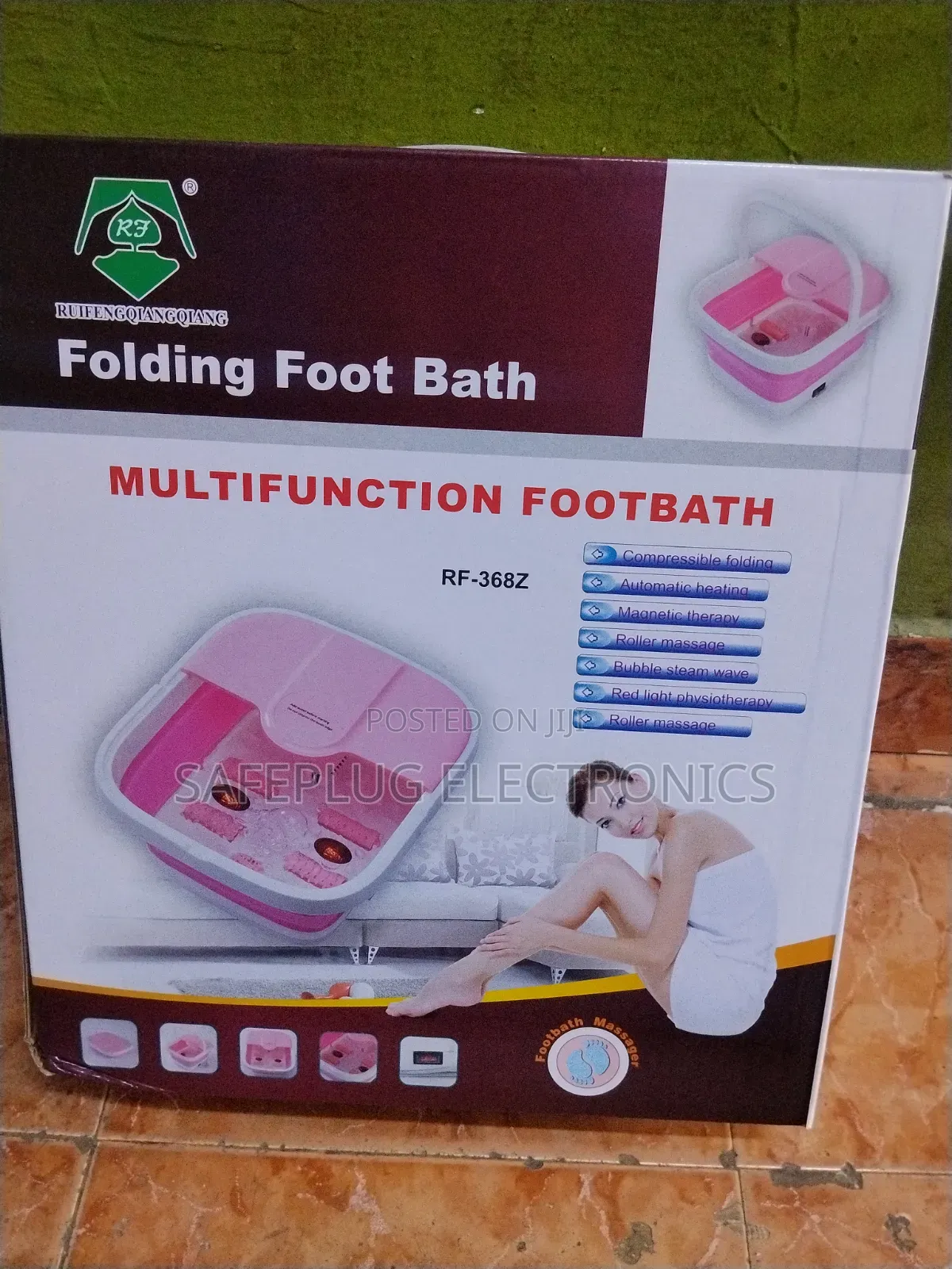 Foot Spa Bath – Folding Foot Massager With Heat & Rollers