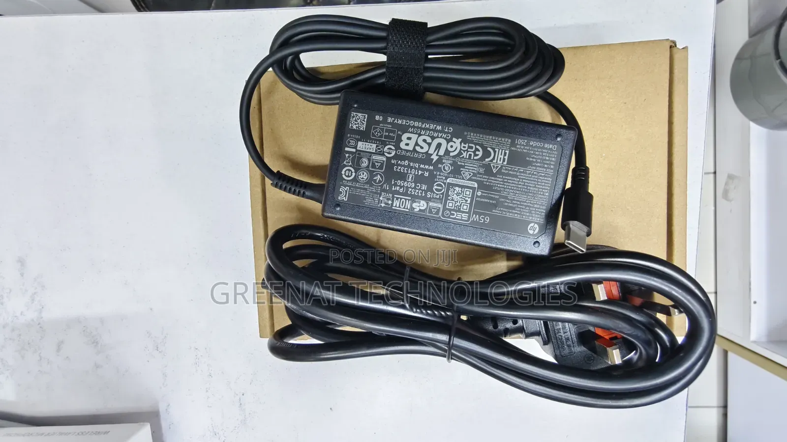 HP 65W USB-C Laptop Charger Original Type C Fast Charger 65W UK Pin
