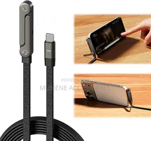 240W USB C to USB C Cable With Stand Invisible Holder Charger Cable