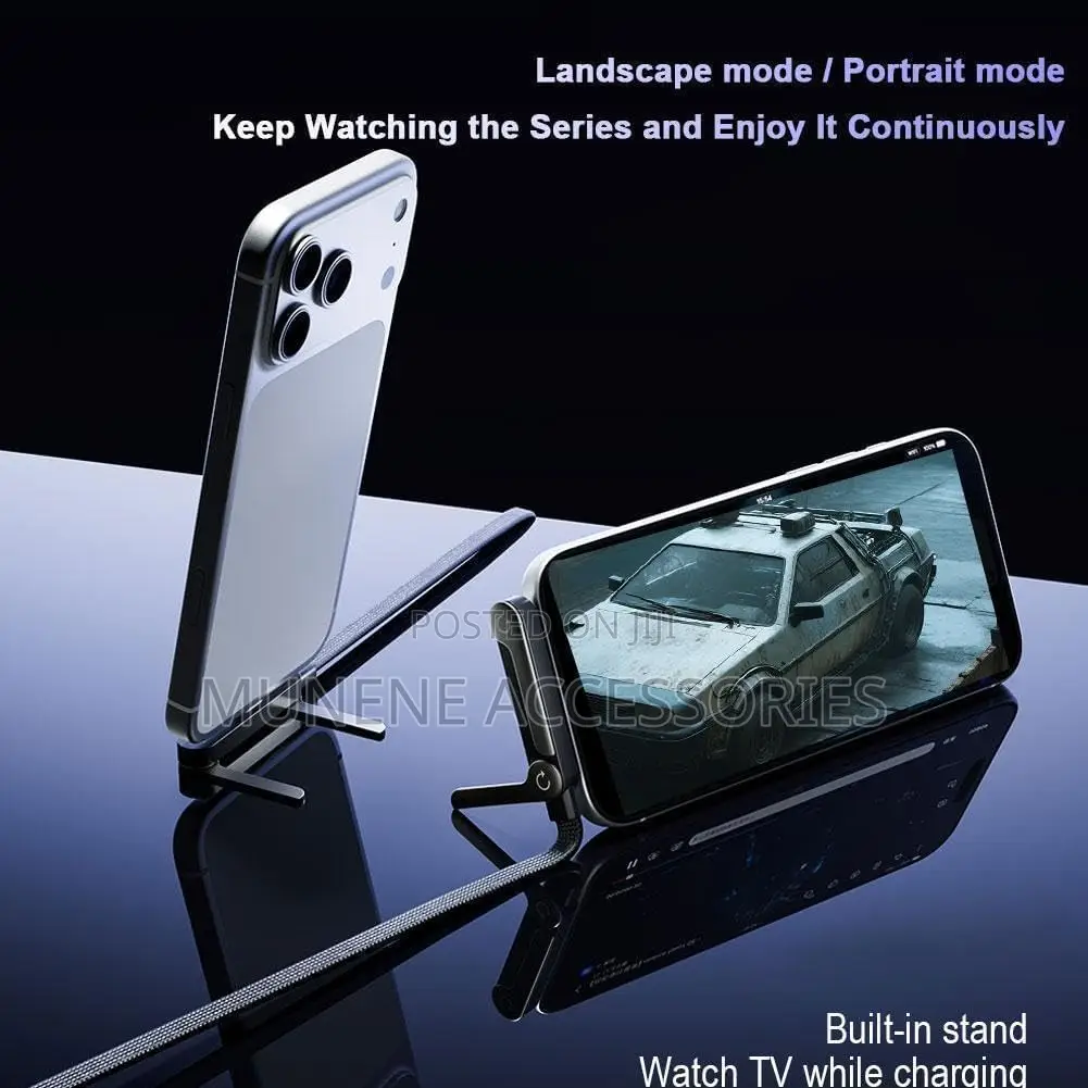240W USB C to USB C Cable With Stand Invisible Holder Charger Cable