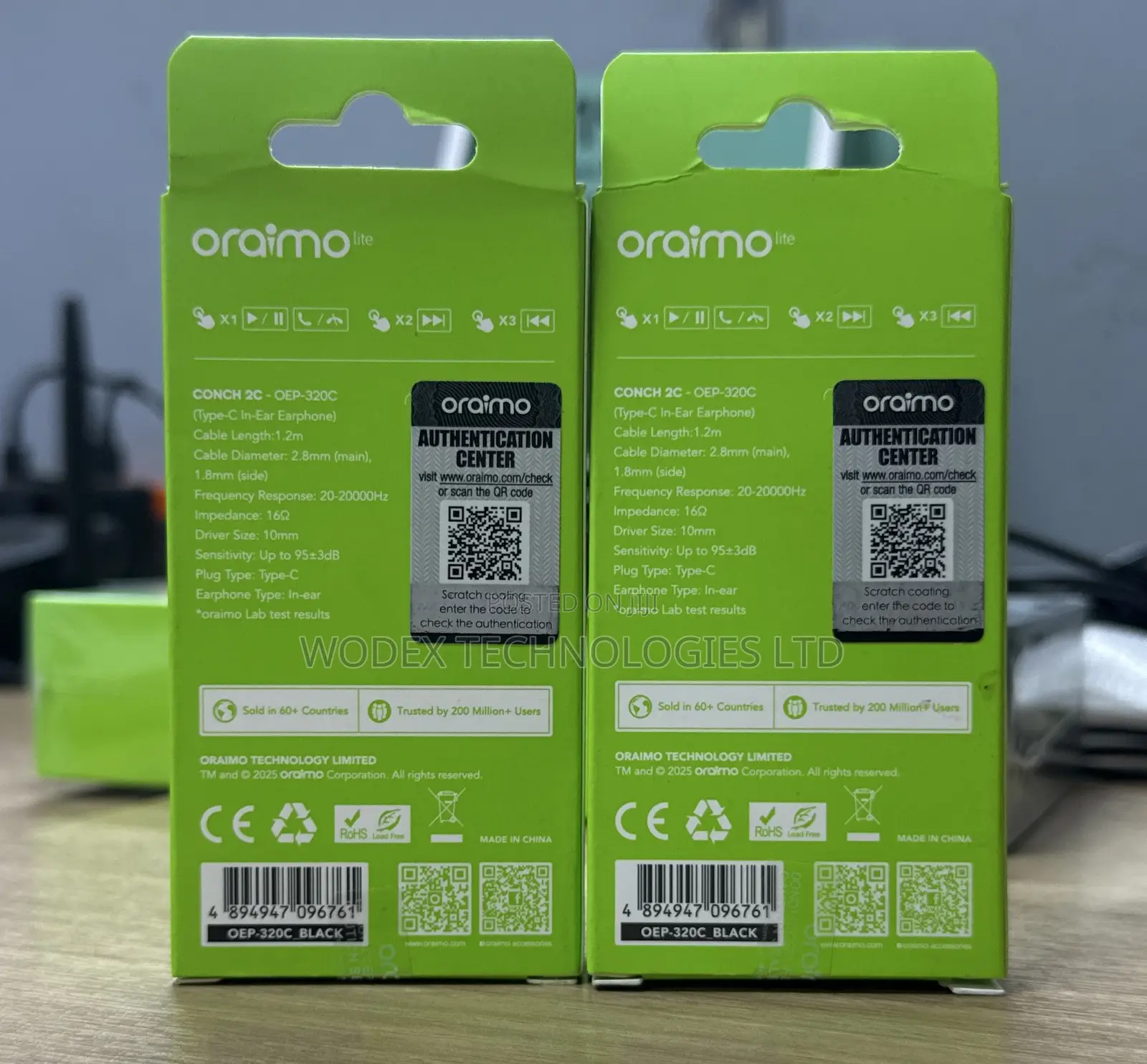 Oraimo Conch 2C Type-C Wired Earphones (Model OEP-320C)