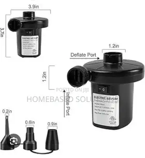 Electric AC Air Pump 55w 3 Nozzles for Mattress Sofas Etc