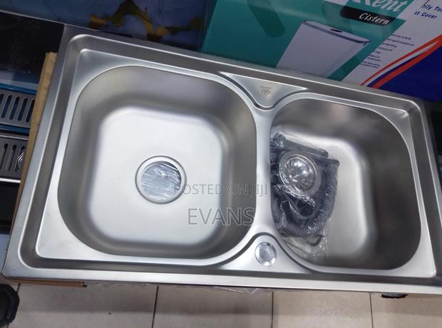 Kitchen Sink Double Bowl Stainless - main view