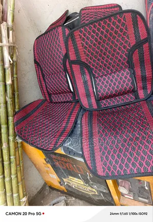 2pc Set Knitted Pattern Crotchet Seat Covers