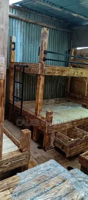 Rustic Double Decker Bed