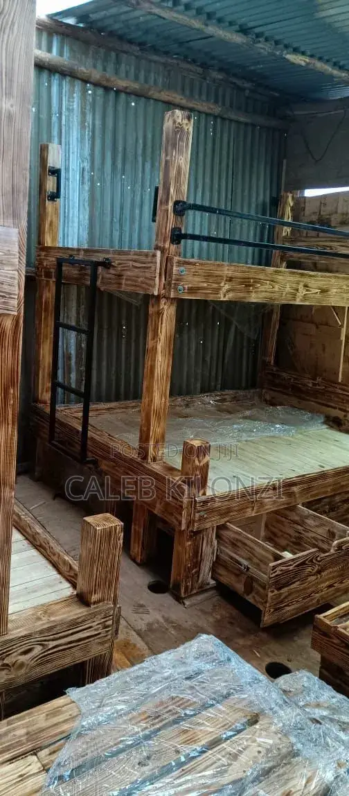 Rustic Double Decker Bed