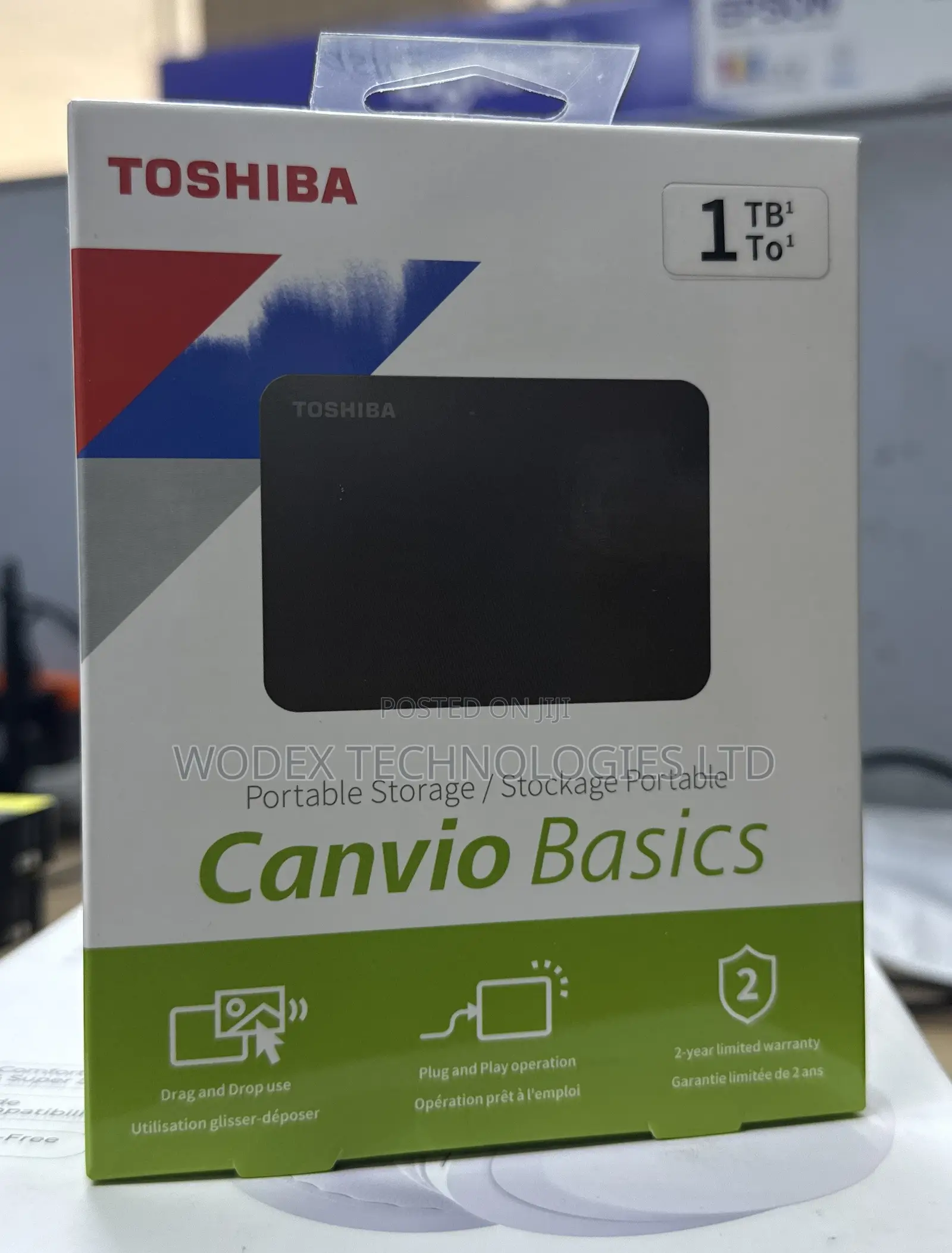 Toshiba Canvio Basics 1TB Portable External Hard Drive