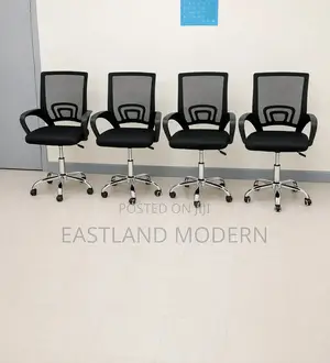 Ergonomic Swivel Chair With Chrome Base