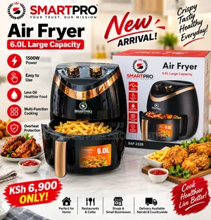 🔥 SmartPro Air Fryer 6.0L – SAF-232B
🥳 New Arrival! 🥳