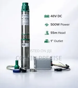 500W DC Solar Deep Well Pump 55m