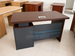 Executive Managerial Office Table With Storage & Cable Port