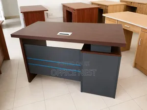 Executive Managerial Office Table With Storage & Cable Port