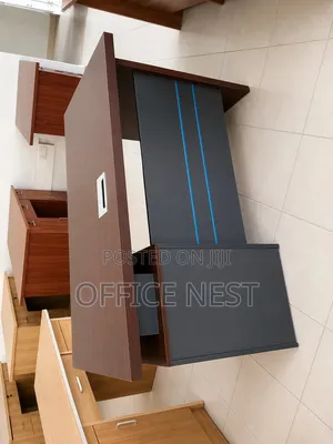 Executive Managerial Office Table With Storage & Cable Port