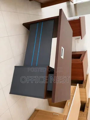 Executive Managerial Office Table With Storage & Cable Port