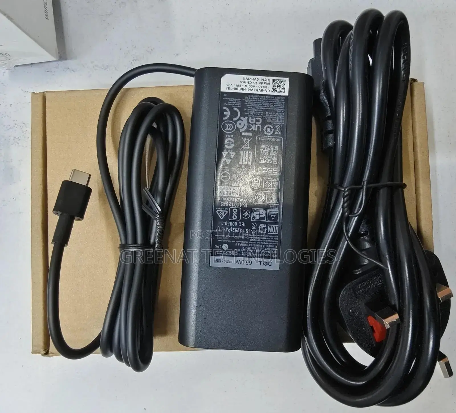 Dell 65W USB-C Laptop Charger Original AC Adapter Type C