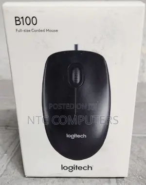 Logitech B100 Corded Business Series Mouse Black