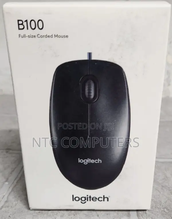 Logitech B100 Corded Business Series Mouse Black