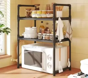 🔥 3-Layer Heavy-Duty Microwave Stand – KSh 2,400
