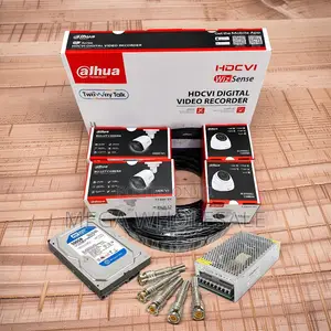 Long Term Reliability 4 Dahua 1080P CCTV Cameras Complete System Kit