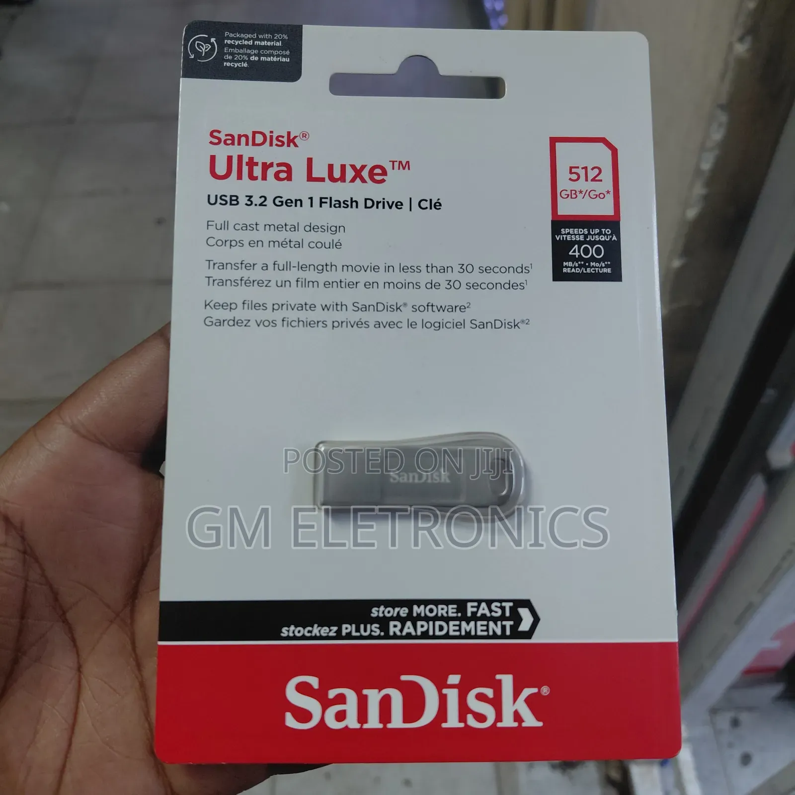 512gb SANDISK Ultra Luxe USB 3.2 Flash Drive