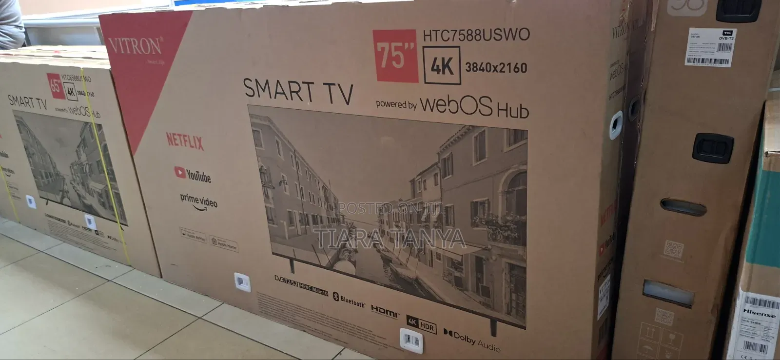 Vitron 75 Inch Smart TV HTC7588USWO – Stunning 4K UHD Display