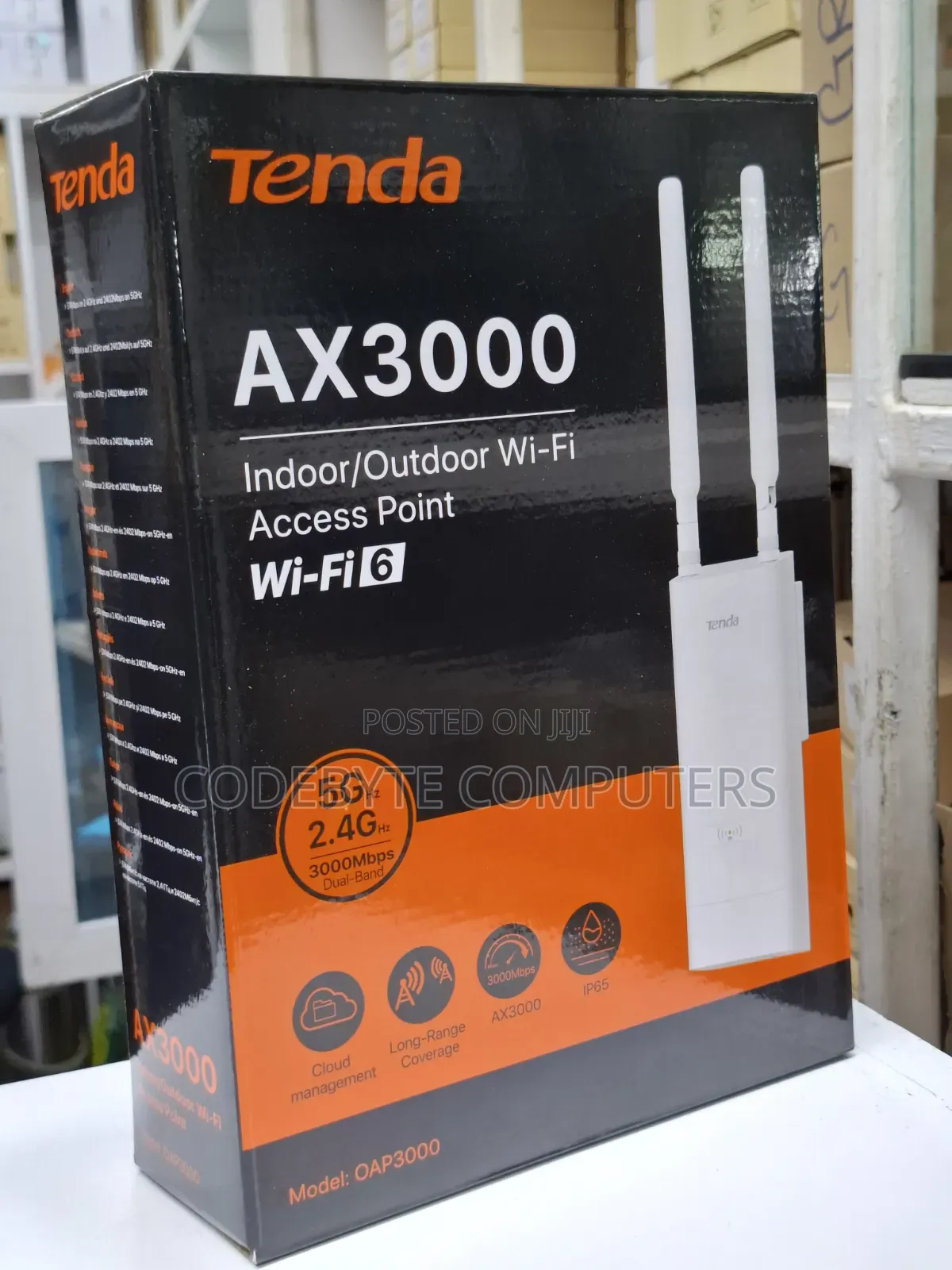 Tenda Ax3000 Indoor/Outdoor Access Point Wifi 6 Oap3000