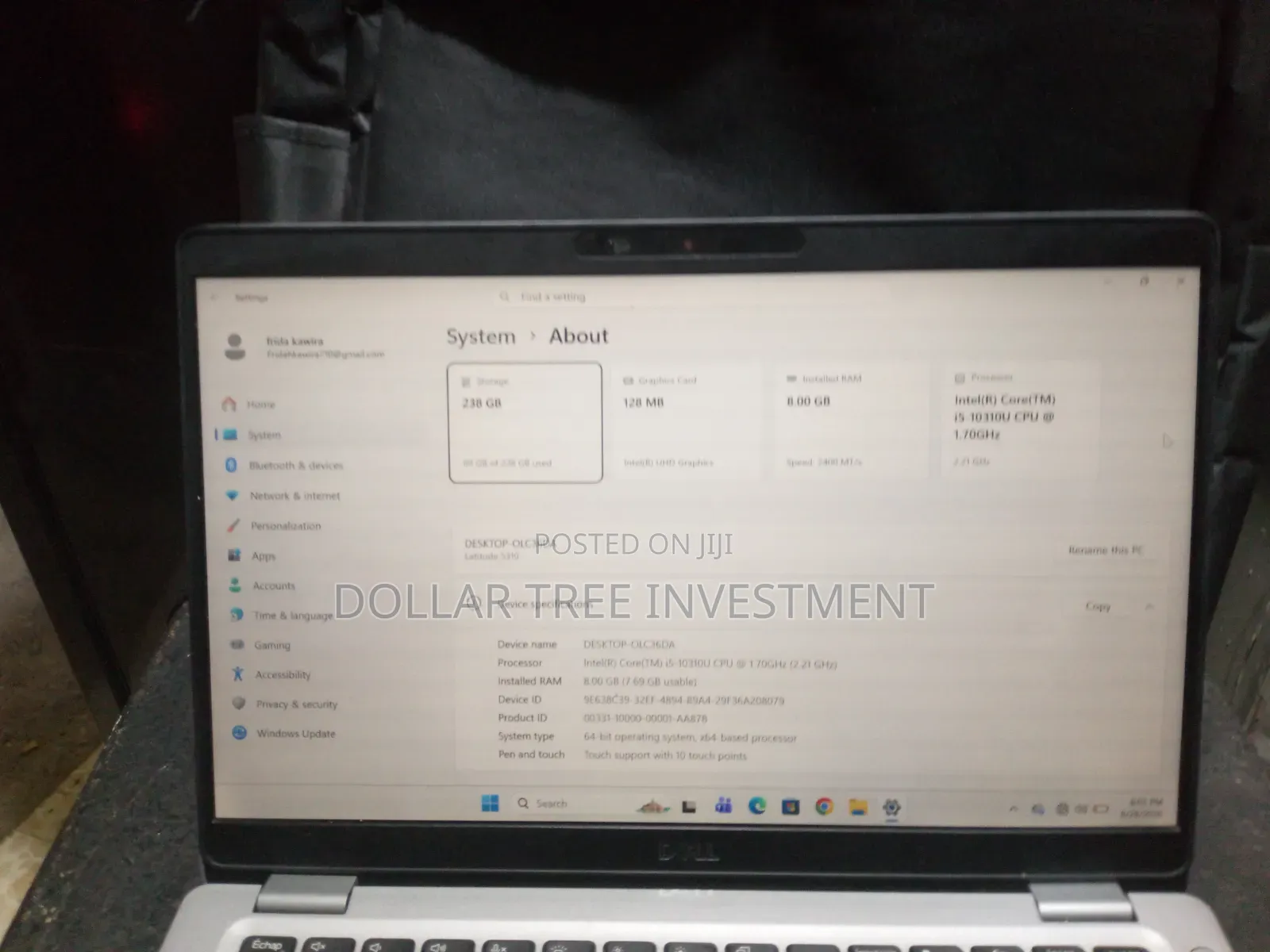 Laptop Dell Latitude 5510 8GB Intel Core i5 SSD 256GB