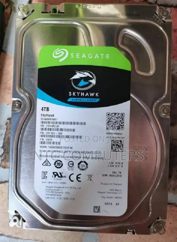 Seagate SkyHawk 4TB Surveillance Hard Drive, ST4000VX016
