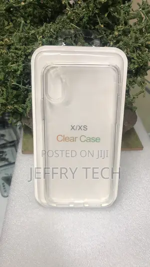 Appears Clear, Slim Phone Case Packaged for an iPhone X or iPhone XS.