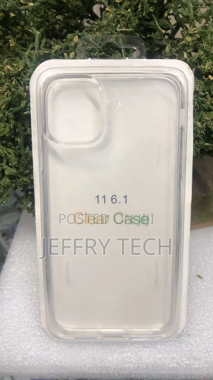 Appears Clear, Slim Phone Case Packaged for an iPhone X or iPhone XS.