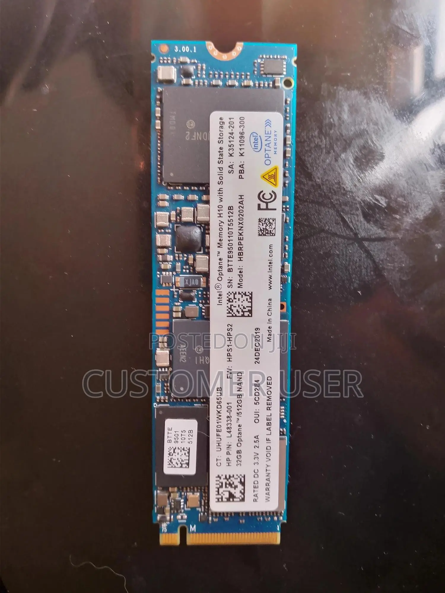 Intel Optane 512 GB NVMe SSD