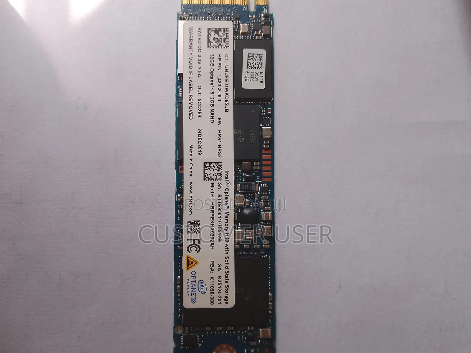 Intel Optane 512 GB NVMe SSD