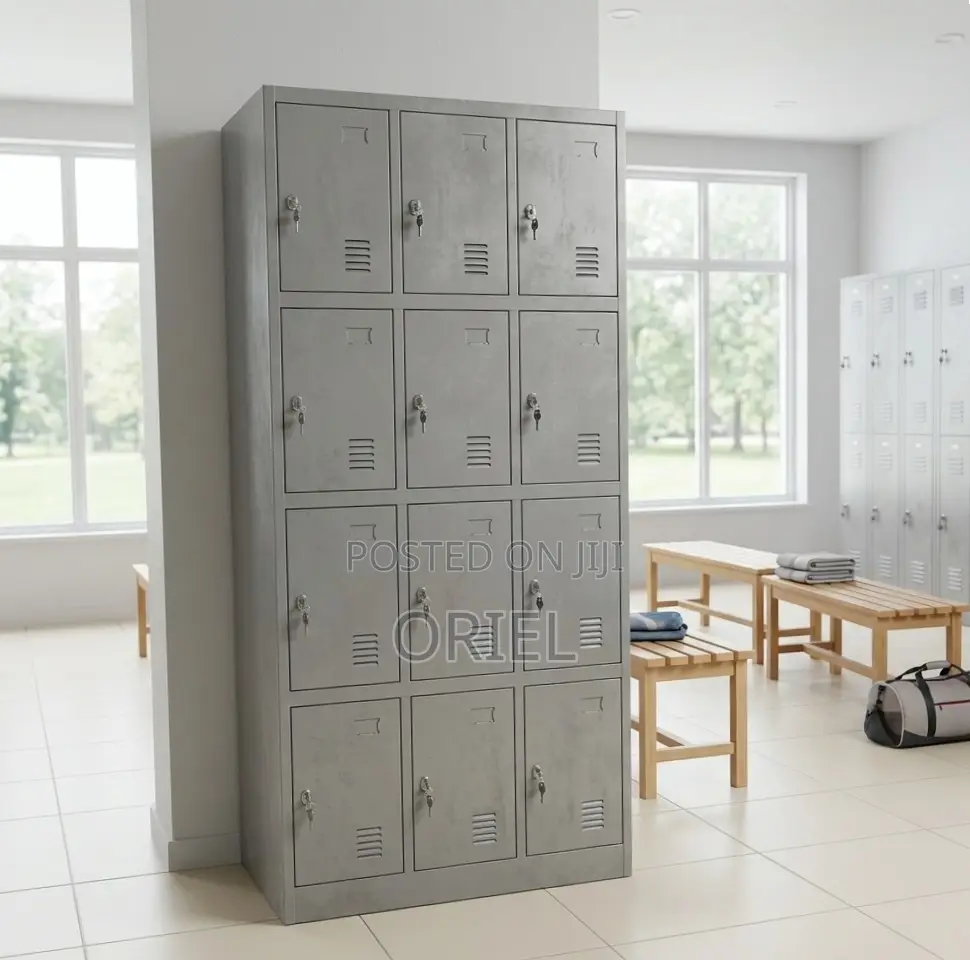 12-Door Office Cabinet: Office Storage Cabinet.