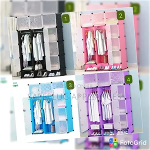 3-Section Plastic Wardrobe – Durable & Space-Saving Storage Solution