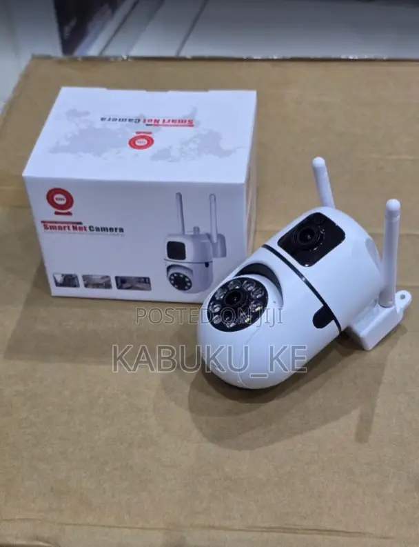 V380 Dual Lens Wifi Bulb Camera – Wall Mounted Security Camera