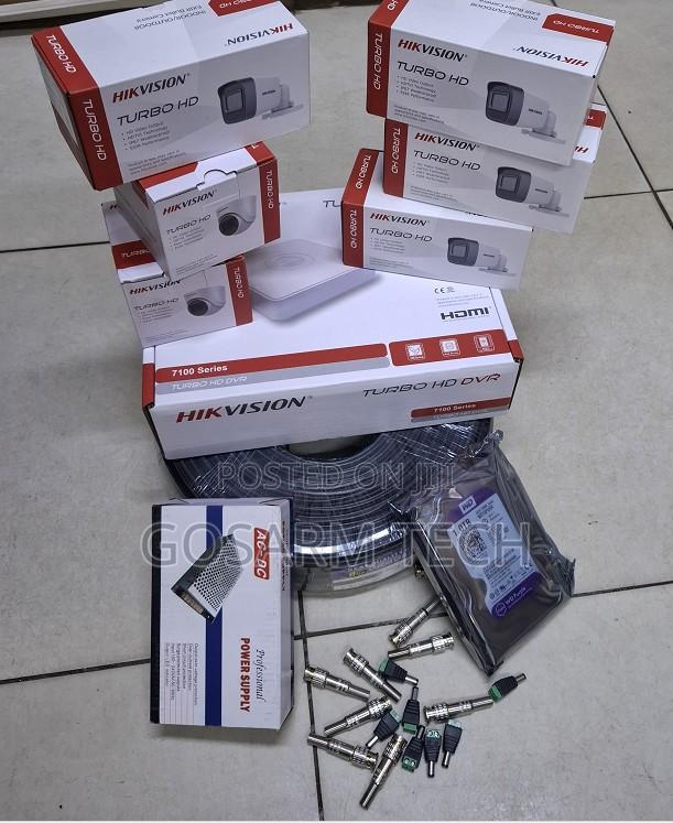 6 Hikvision CCTV Surveillance Cameras Complete System