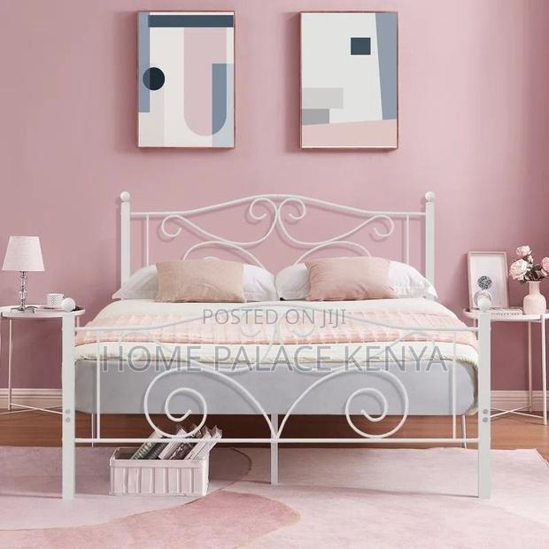 Bed; Premium Metal Kids Bed Frame for Comfortable Sleeping - main view