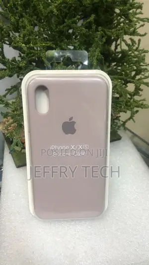 Light Purple Gray Silicone Phone Case for the Apple iPhone X and XS