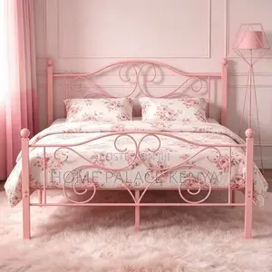 Bed; Premium Metal Kids Bed Frame for Comfortable Sleeping