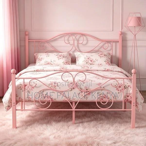 Bed; Premium Metal Kids Bed Frame for Comfortable Sleeping - thumbnail 3