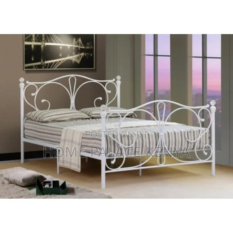 Bed; Premium Metal Kids Bed Frame for Comfortable Sleeping