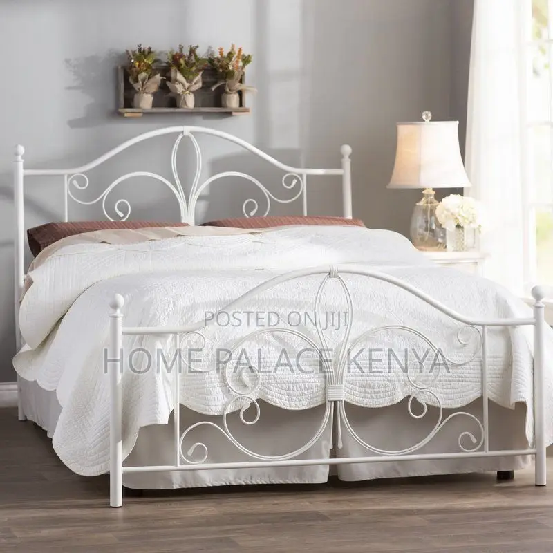 Bed; Premium Metal Kids Bed Frame for Comfortable Sleeping